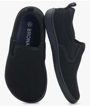BRONAX Barefoot Slip On Shoes Black Minimalist WideToe Box Comfort New Todlr S 6